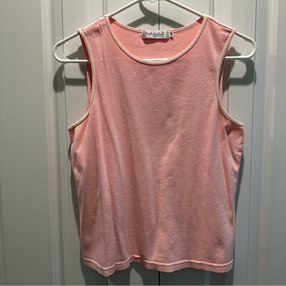 Fresh Produce Light Pink Tank Top Sleeveless Tee S